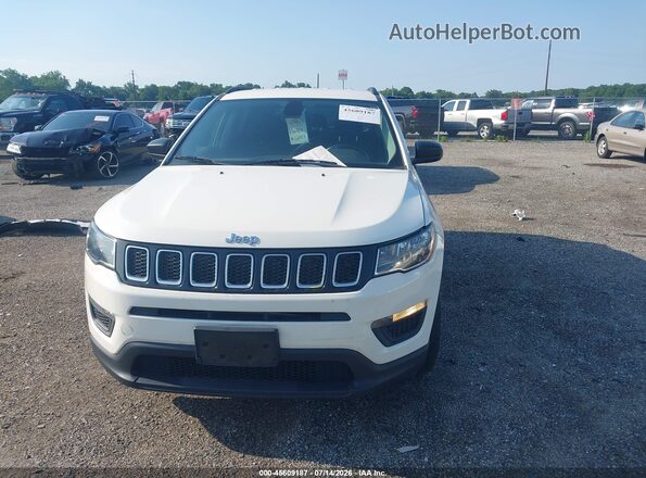 3C4NJDAB6JT163394 2018 JEEP COMPASS White Instrument cluster view