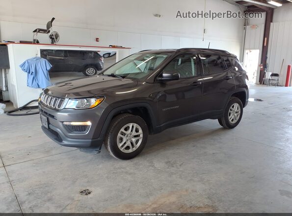 3C4NJDAB6JT359643 2018 JEEP COMPASS Gray Առջևի ձախ երեք քառորդ տեսարան