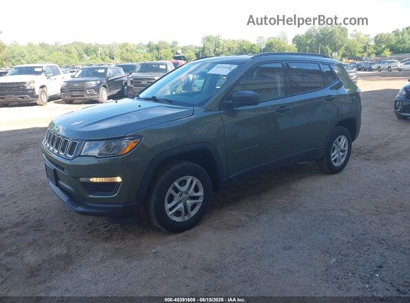 3C4NJDAB6JT392237 2018 JEEP COMPASS Green Vista tres cuartos delantera izquierda