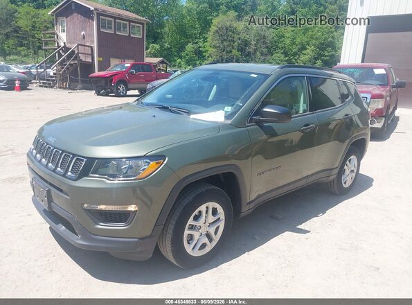 3C4NJDAB6KT619590 2019 JEEP COMPASS Green Widok z przodu