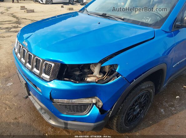 3C4NJDAB6KT630847 2019 JEEP COMPASS Синий Вид спереди