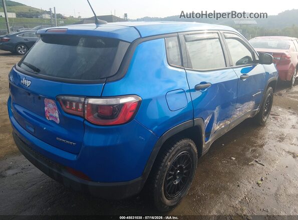 3C4NJDAB6KT630847 2019 JEEP COMPASS Синий Задняя правая четверть