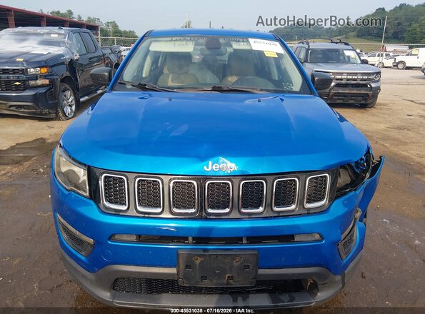 3C4NJDAB6KT630847 2019 JEEP COMPASS Синий Вид щитка приборов