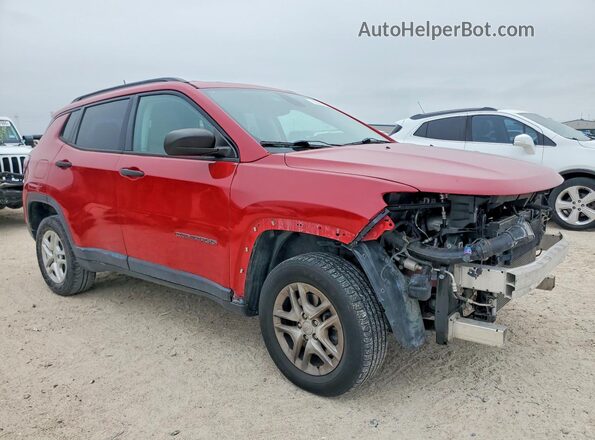 3C4NJDAB7JT168958 2018 JEEP COMPASS Red Front right