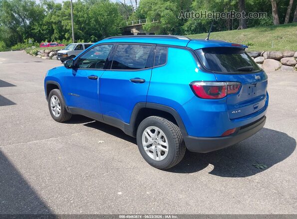 3C4NJDAB7JT392232 2018 JEEP COMPASS Blue Հետևի ձախ