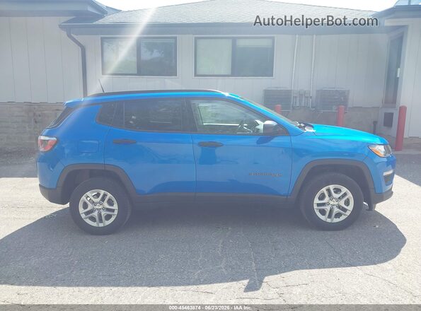 3C4NJDAB7JT392232 2018 JEEP COMPASS Blue Սալոնի հետևի տեսք