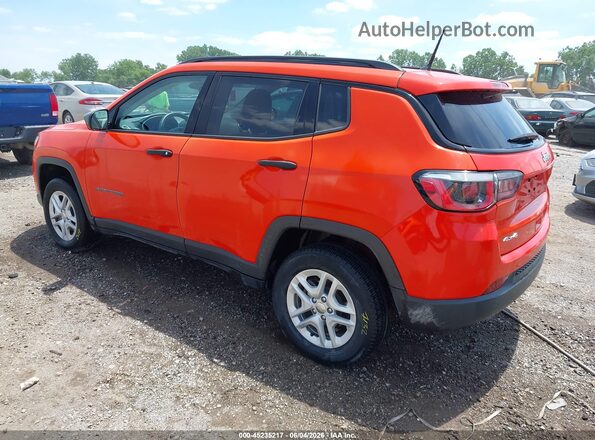 3C4NJDAB7JT392246 2018 JEEP COMPASS Orange Trasero izquierdo