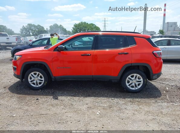 3C4NJDAB7JT392246 2018 JEEP COMPASS Orange Vista interior de 360 grados