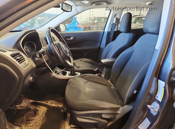 3C4NJDAB8JT147911 2018 JEEP COMPASS Charcoal წინა სალონის ხედი