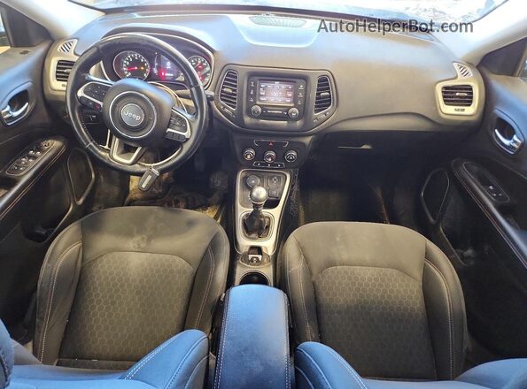 3C4NJDAB8JT147911 2018 JEEP COMPASS Charcoal წინა პანელის ხედი