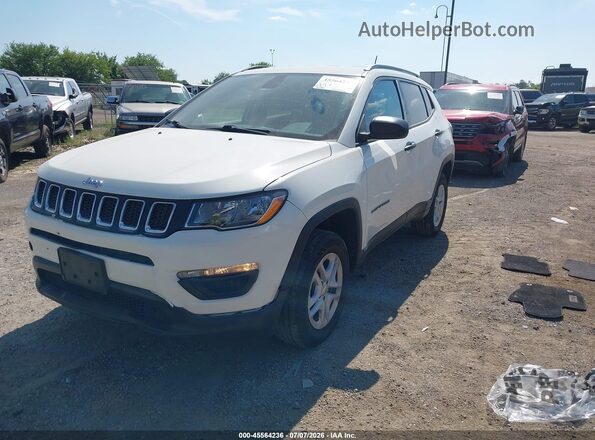 3C4NJDAB8JT201109 2018 JEEP COMPASS White Vista tres cuartos delantera izquierda