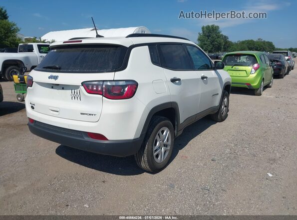 3C4NJDAB8JT201109 2018 JEEP COMPASS White Trasero derecho