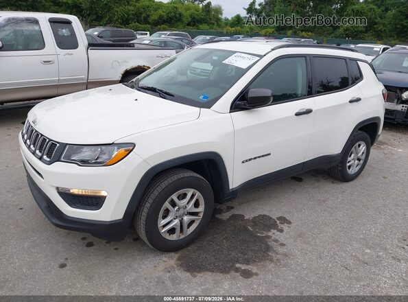 3C4NJDAB8JT281656 2018 JEEP COMPASS White Vista tres cuartos delantera izquierda