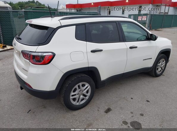 3C4NJDAB8JT281656 2018 JEEP COMPASS White Trasero derecho