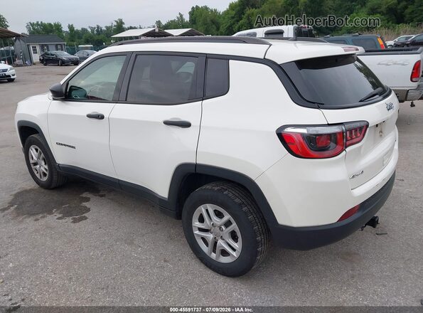 3C4NJDAB8JT281656 2018 JEEP COMPASS White Trasero izquierdo