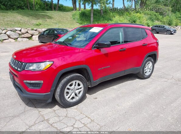 3C4NJDAB9JT392233 2018 JEEP COMPASS Red Przód lewy