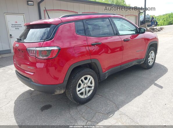 3C4NJDAB9JT392233 2018 JEEP COMPASS Red Tył prawy