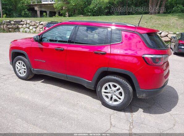3C4NJDAB9JT392233 2018 JEEP COMPASS Red Tył lewy