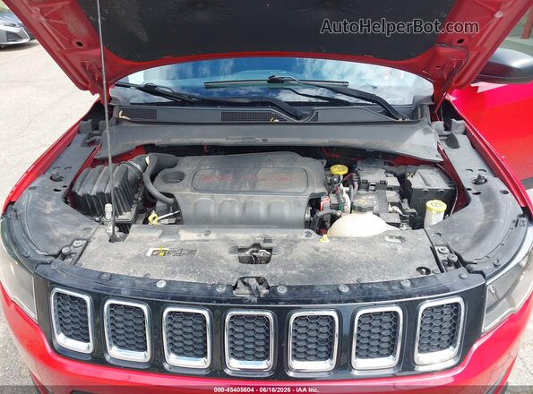 3C4NJDAB9JT392233 2018 JEEP COMPASS Red Widok z tyłu
