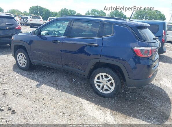 3C4NJDAB9JT392247 2018 JEEP COMPASS Blue Trasero izquierdo