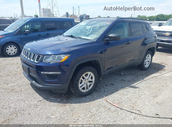 3C4NJDAB9JT392247 2018 JEEP COMPASS Blue Vista tres cuartos delantera izquierda