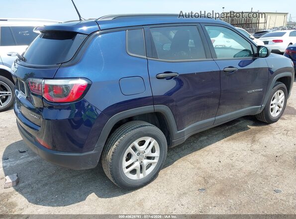 3C4NJDAB9JT399330 2018 JEEP COMPASS Blue Tył prawy