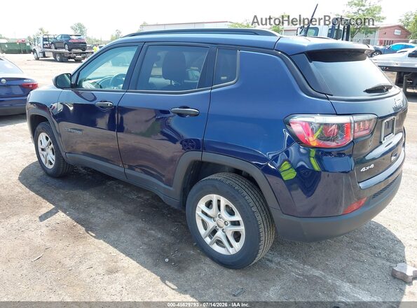 3C4NJDAB9JT399330 2018 JEEP COMPASS Blue Tył lewy