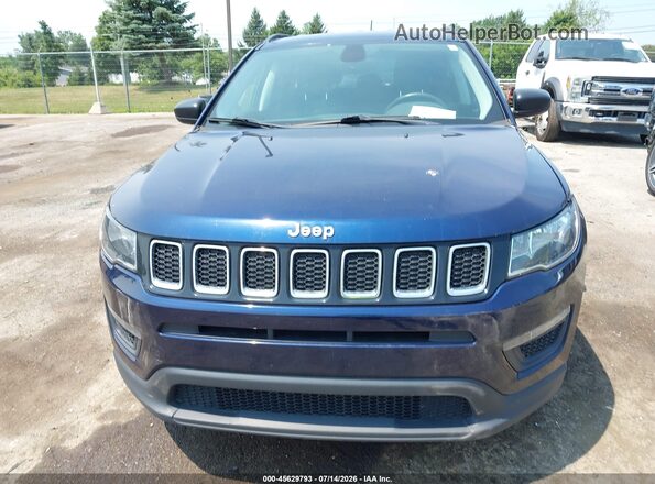 3C4NJDAB9JT399330 2018 JEEP COMPASS Blue Widok zestawu wskaźników