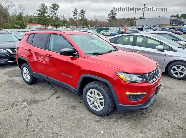 3C4NJDAB9JT399411 2018 JEEP COMPASS Red Առջևի աջ