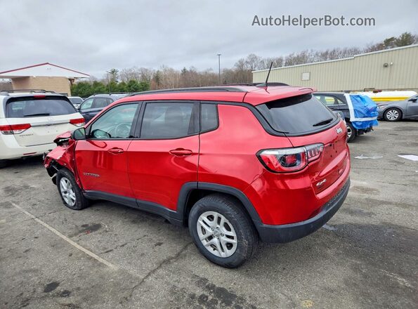 3C4NJDAB9JT399411 2018 JEEP COMPASS Red Հետևի ձախ
