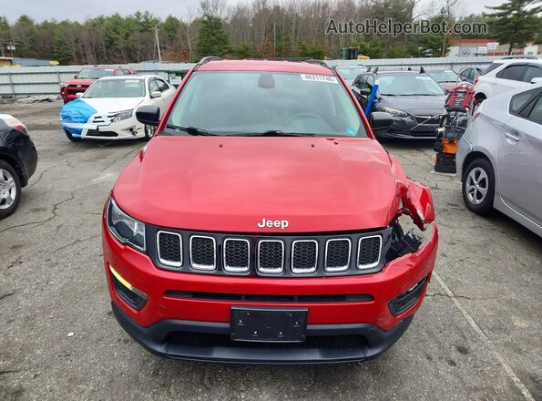 3C4NJDAB9JT399411 2018 JEEP COMPASS Red Դիմացի տեսք
