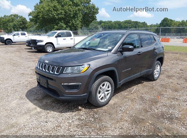 3C4NJDABXJT392225 2018 JEEP COMPASS Gray Առջևի ձախ երեք քառորդ տեսարան