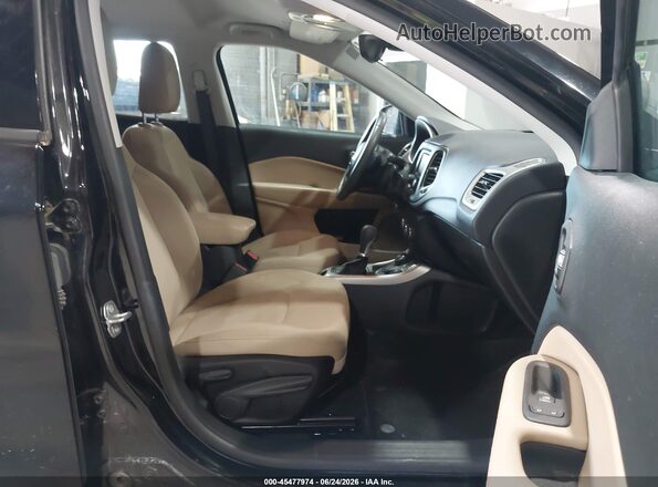 3C4NJDABXJT392242 2018 JEEP COMPASS Black წინა სალონის ხედი