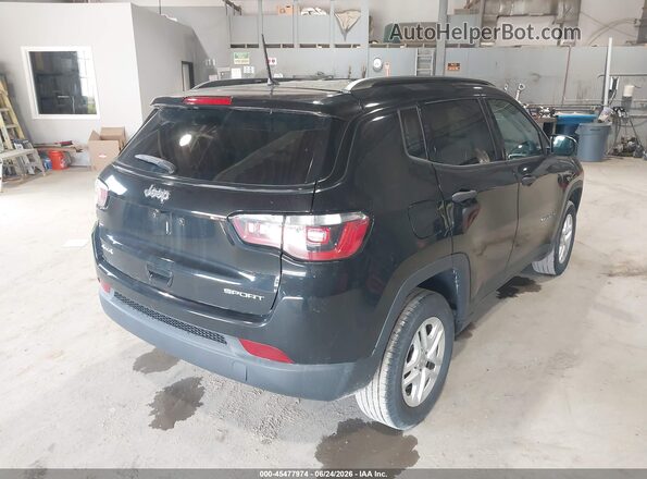 3C4NJDABXJT392242 2018 JEEP COMPASS Black უკანა მარჯვენა