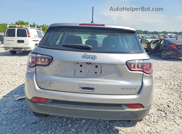 3C4NJDABXJT464900 2018 JEEP COMPASS Blue უკანა ხედი