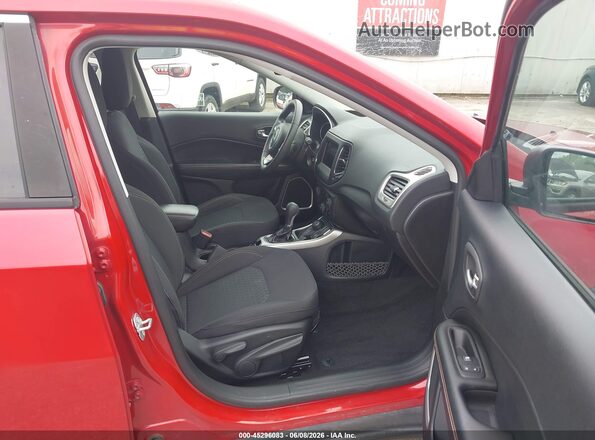 3C4NJDABXKT619589 2019 JEEP COMPASS Red წინა სალონის ხედი