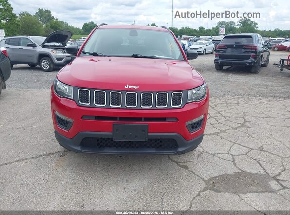 3C4NJDABXKT619589 2019 JEEP COMPASS Red სალონის 360-გრადუსიანი ხედი