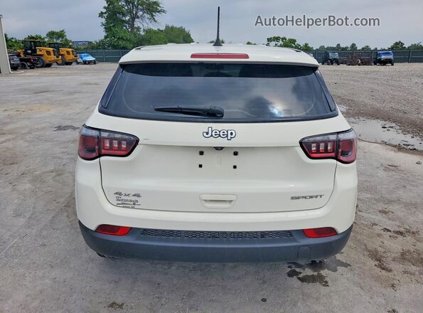 3C4NJDABXKT639681 2019 JEEP COMPASS White უკანა ხედი