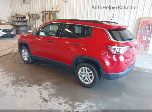 3C4NJDABXKT649949 2019 JEEP COMPASS Red უკანა მარცხენა