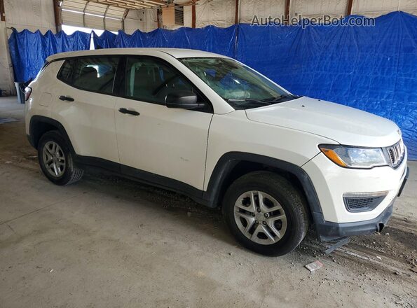 3C4NJDABXLT123063 2020 JEEP COMPASS White Delantero derecho