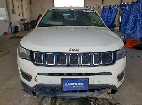 3C4NJDABXLT123063 2020 JEEP COMPASS White Vista frontal