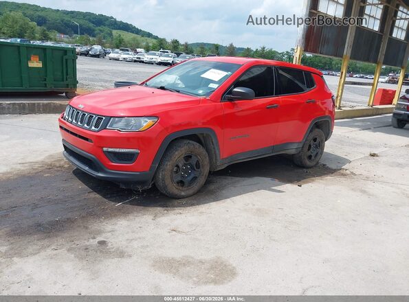3C4NJDABXMT509905 2021 JEEP COMPASS Orange Vista tres cuartos delantera izquierda
