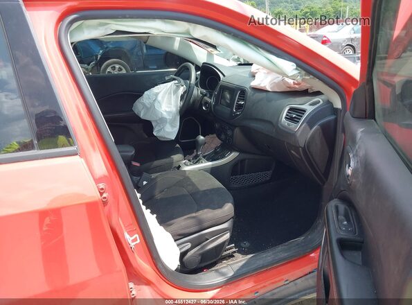 3C4NJDABXMT509905 2021 JEEP COMPASS Orange Vista interior delantera