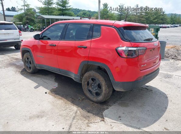 3C4NJDABXMT509905 2021 JEEP COMPASS Orange Trasero izquierdo