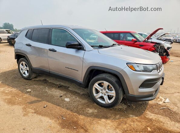 3C4NJDAN1PT509225 2023 JEEP COMPASS Серебряный Передняя правая четверть