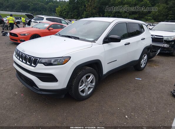 3C4NJDAN2RT599777 2024 JEEP COMPASS White წინა მარცხენა ხედი სამი მეოთხედიდან