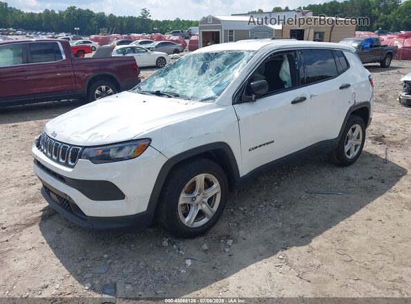 3C4NJDAN3PT535860 2023 JEEP COMPASS White წინა მარცხენა ხედი სამი მეოთხედიდან