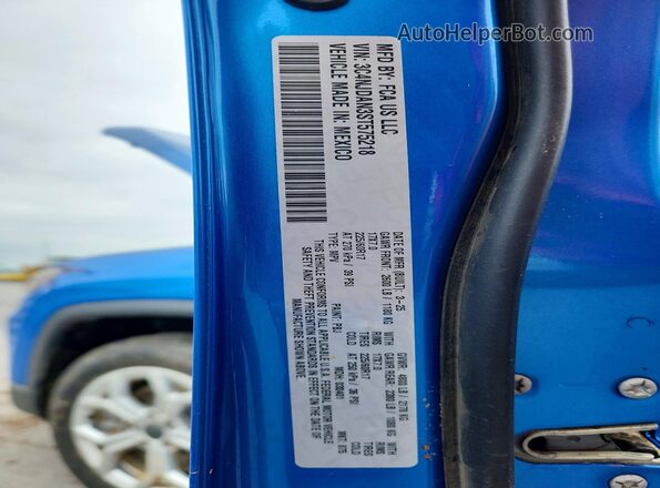 3C4NJDAN3ST575218 2025 JEEP COMPASS Blue Вид підкапотного простору