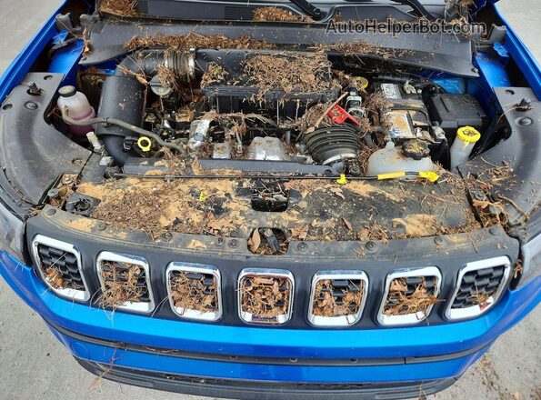 3C4NJDAN3ST575218 2025 JEEP COMPASS Blue Вид задньої частини салону