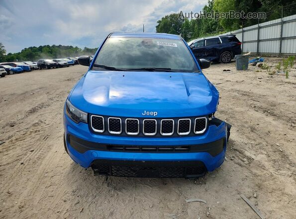 3C4NJDANXPT533667 2023 JEEP COMPASS Синий Вид спереди